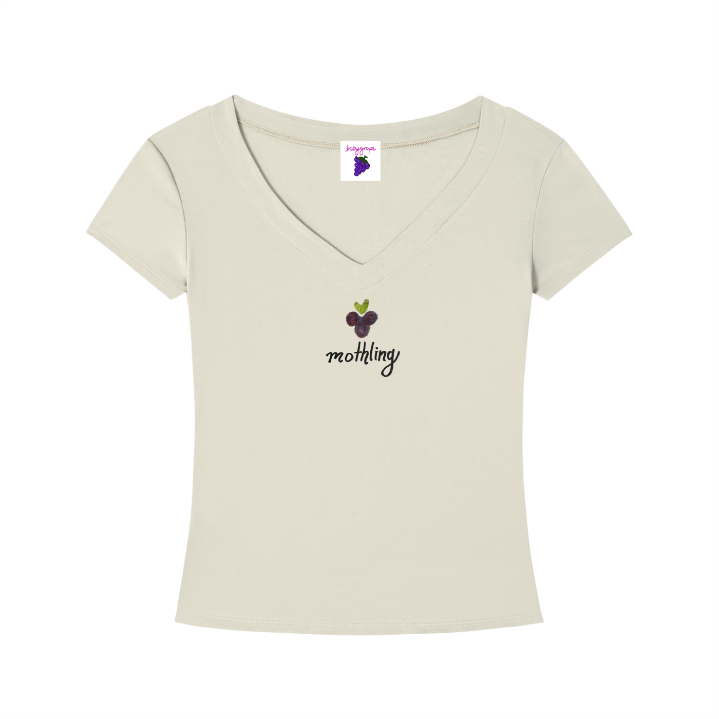 Slim Fit V-Neck Mothling Top