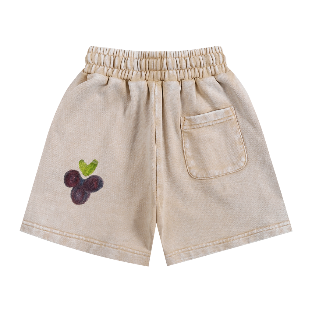 Kids' Snow Washed Mothling Shorts (100% Cotton)