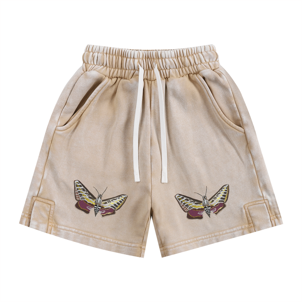 Kids' Snow Washed Mothling Shorts (100% Cotton)